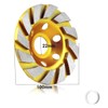 Deepa Ribusu 4.9 inches (100 mm) Diamond Cup Wheel Set