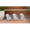 stoneandstyle Stone Figurine Set of 3 Buddha Hear Nothing See