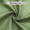 Green Waffle Weave Shower Curtain HADEEONG 72x72in Cloth Shower Curtain