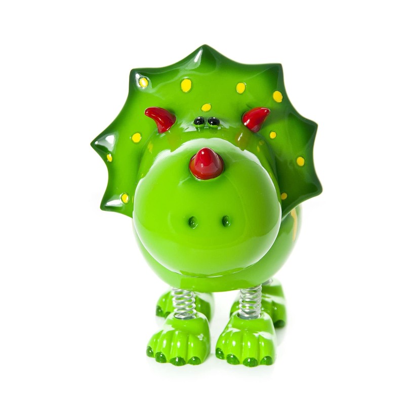 Kids Green Triceratops Dinosaur Piggy Bank Money Box Gift for
