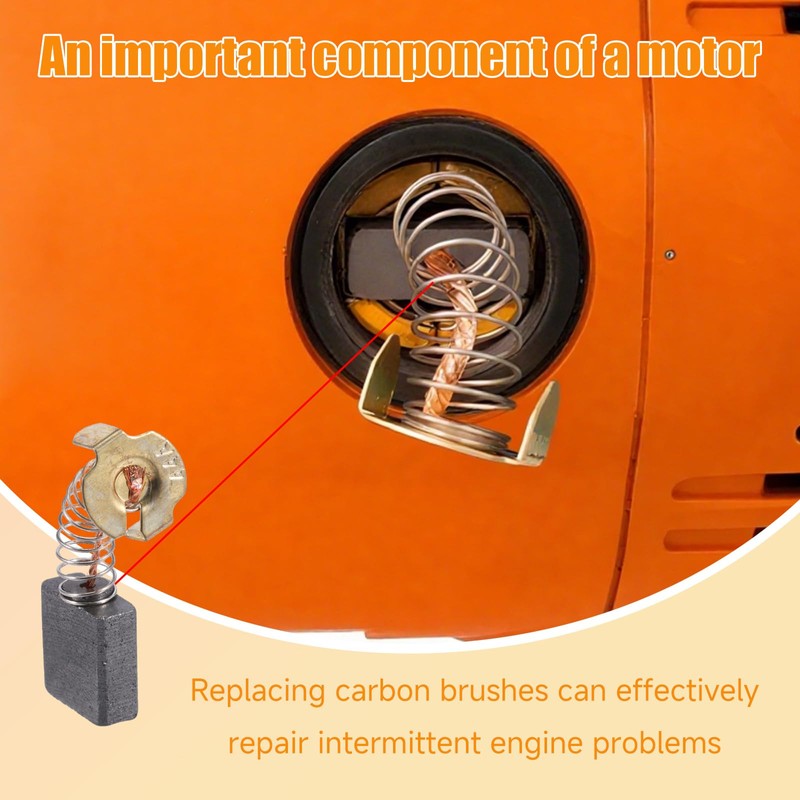 69Pcs Electric Motor Carbon Brush Replacement Set 23 Different Sizes