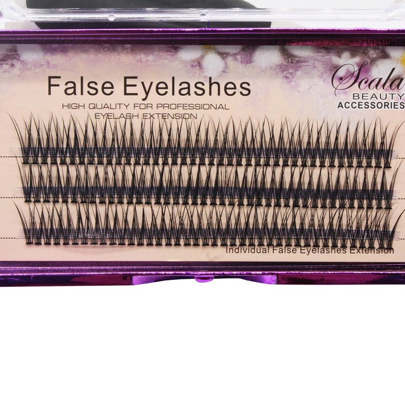 Bodermincer 120pcs D Curl 12D Fish Tail Lash Clusters Natural