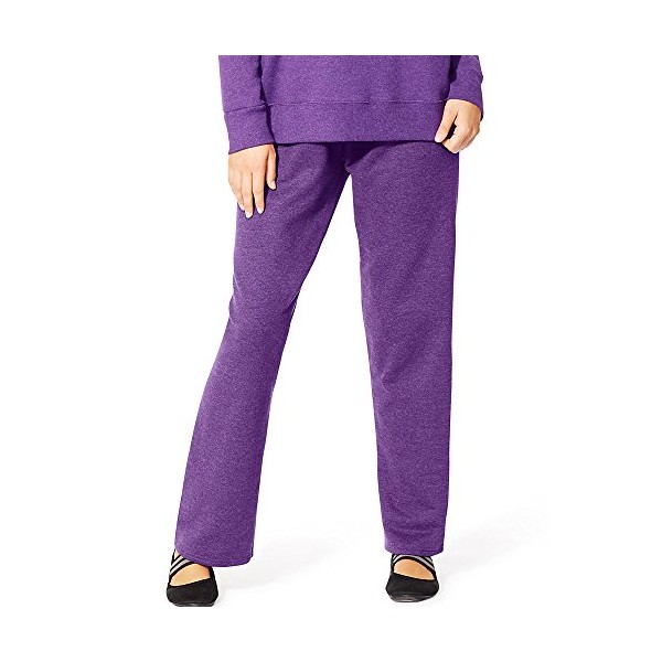 JUST MY SIZE womens Plus-size Ecosmart - Petite Length athletic sweatpants, Violet Splendor Heather, 1X US