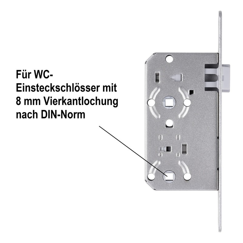 ck-tuerbeschlaege Toilet rosette with occupied indicator, V2A stainless steel, matt