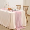 Time to Sparkle Cheesecloth Table Runner 90X400CM - Baby Pink
