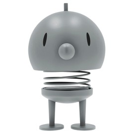 Hoptimist Speaker, Bluetooth Speaker Design, Wireless, Music Box Children and Adults, 10 x 10 x 15 cm, Large, Soft Grey