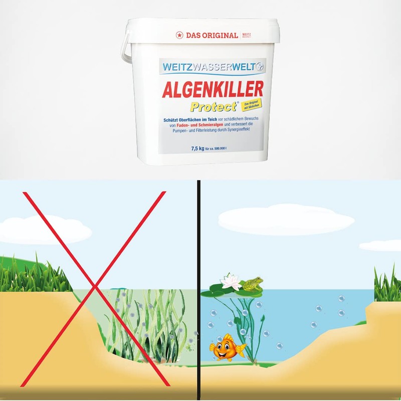 Algenkiller Protect®, algae killer for garden and swimming ponds