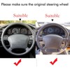 Loncky Custom Genuine Leather Steering Wheel Cover for Land Cruiser