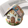Patchwork Felt Egg House Kit,Embroidered Felt Easter Eggs Kit,Easter Decor