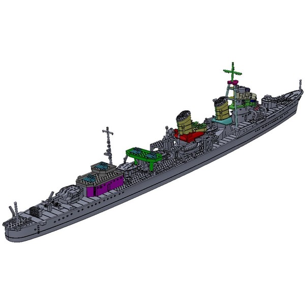 yamasitahobi- 1/700 Navy Model Series Special Destroyer Ship 2 Notebook Tide 1945 Plastic