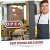 Ipetboom Rustic Hanging Plaque Double Sided Open Closed Sign for