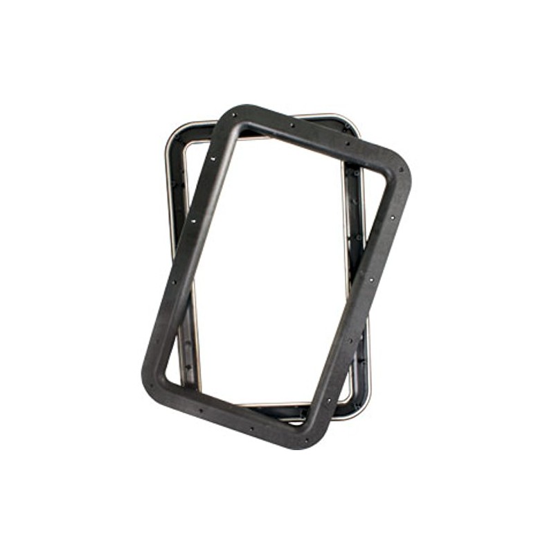 JR Products 11021 Black RV Deluxe Entry Door Window Frame