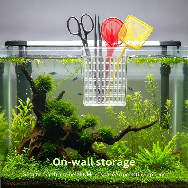 Upgraded Adjustable Aquarium Plant Holder,Fish Tank Plants Holder,Top Hanging Design,Adjustable