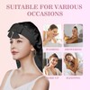 Long Satin Bonnet for Women (Black)