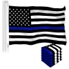 G128 NEW G128 Thin Blue Line Flag 5-Pack 3x5 FT,