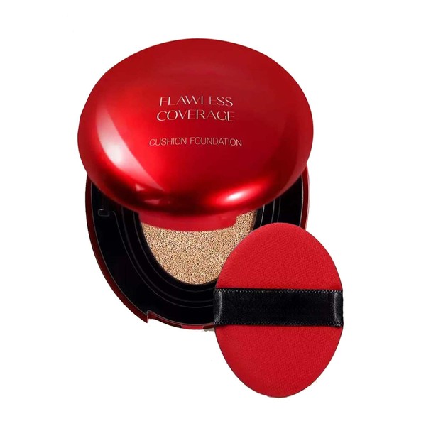 Eveloveu Full Coverage Weightless Red Cushion Foundation - 24 Hour