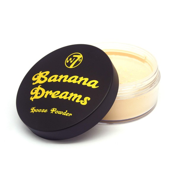 W7 Banana Dreams Loose Setting Powder - Weightless Yellow Blurring Powder For All Skin Tones
