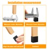 Suiwotin 24PCS Square Rubber Furniture Leg Caps 1 Inch x