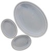 Tableware East Plate Set of 3 Dotted Oval Plates, Large
