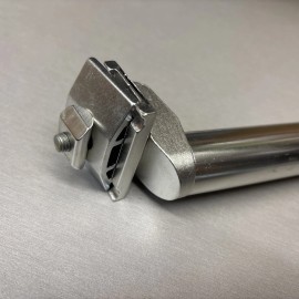 Unbranded 28.6x250mm Bike Seat Post Aluminum Alloy Bicycle Bike Seat Tube Mount