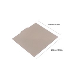 3D Printer Steel Plate, Double Sided Magnetic Spring Steel Plate Platform, Flexible PEI Building Plate for Sermoon D1, 275 x 295 mm