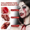 Newthinking Fake Blood Set, 3PCS Washable Realistic Blood Body Makeup