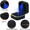 GBYAN Ring Box with LED Light Plastic Jewelry Display Gift