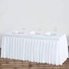 Surmente Tablecloth 14 ft Polyester Table Skirt for Weddings, Banquets,