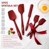 Wanbasion 5 Piece Premium Silicone Spatula Set Heat Resistant, Kitchen