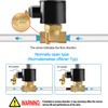 Heschen Brass Electric Solenoid Valve 2W-040-10K PT3/8'' DC12V Direct Actuation