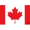 WHATABUS Canada Flag Sticker, Country Flag Sticker, 8.5 x 5.5