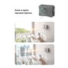 Retractable Clothesline Grey 16.7ft 44.1lb Wall Mount Drill Free Stainless