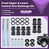 Qagea Front Upper & Lower Control Arm Bushings Kit Fits