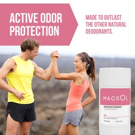 MagSol Organics MAGSOL Organics Natural Deodorant for Women - Aluminum Free Deodorant for Women, Rose, 3.2 oz