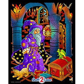Stuff2Color Wizard Lantern - 16x20 Fuzzy Velvet Poster