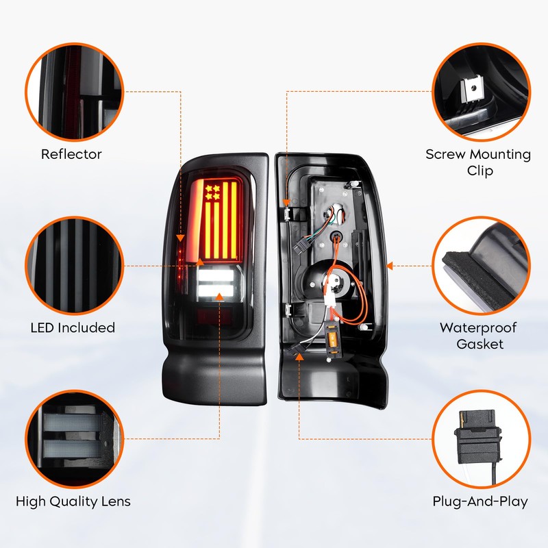 Tresound LED Tail Light + 3rd Third Brake Cargo Lamp
