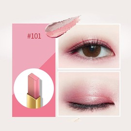 Gradient Double Eyeshadow Stick, Eyeshadow Pen 2 Colours, Duo Eyeshadow Pen, Two-Tone Eyeshadow, Colour Gradient, Double Colours, Shimmer Eyeshadow Eyeliner (Coral + Nude Pink)