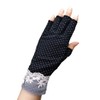 AfinderJP Fingerless Gloves, Women's, Short Gloves, UV Protection, Thin, Breathable,