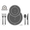 " OCCASIONS" 150pcs set (25 Guests)-Wedding Party Disposable Plastic Plates