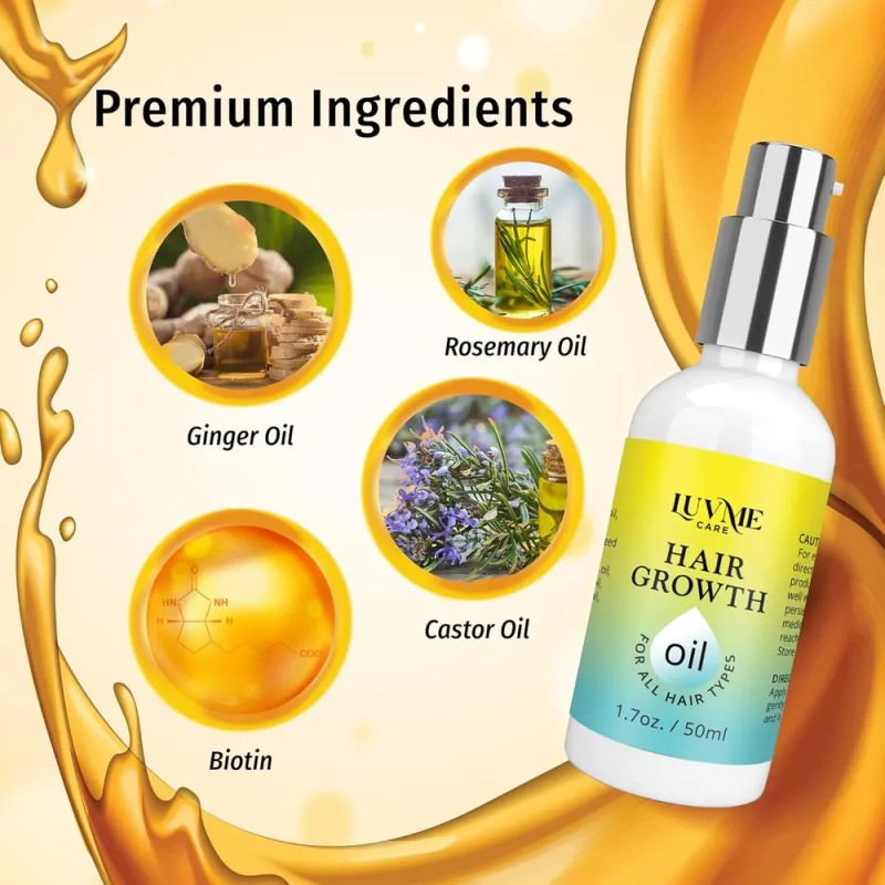 Aceite Capilar Luv Me Care Con Biotina Para El Crecimiento