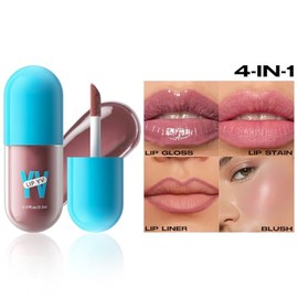 Set de Brillos Labiales 3 Piezas con Aguacate, Textura Suave y Nutritiva, Larga Duración, Look Natural de Labios Saludables (Set B)