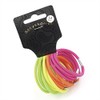 Fourteen piece neon tone thick hair elastic set.