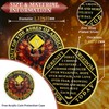 Phoenix 10 Year Sobriety Coin Flame Ten Year Sobriety Chip