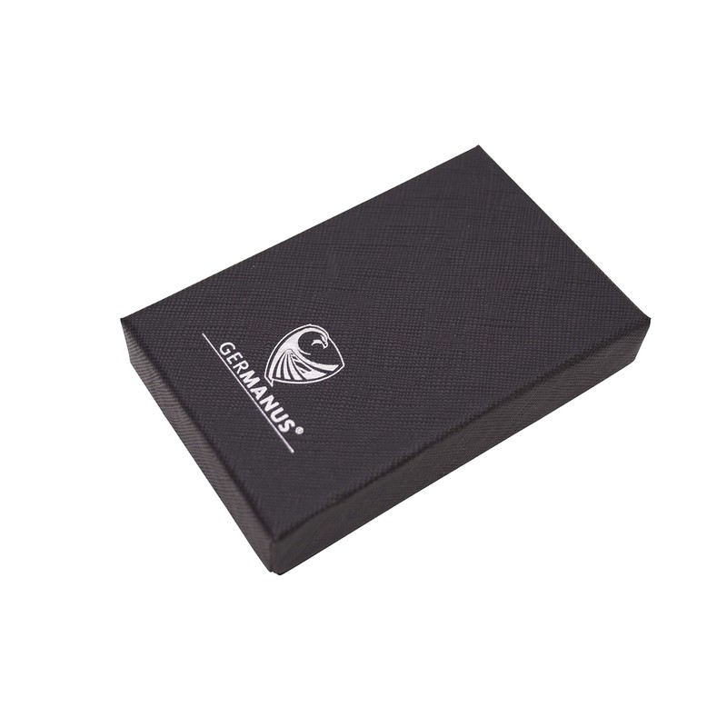 GERMANUS Cigar Drill Cigar Cutter Full Metal Silver in Case