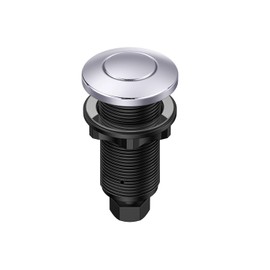 Peerless Designs Garbage Disposal Air Switch Button in Polished Chrome Finish - Made in U.S and Universally Compatible