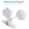 Womens Ankle Socks Cotton Athletic Running Low Cut Socks White