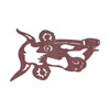 Peeping Cow Head Shape Animal Stake Decorative Metal Stake Garden