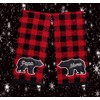 St Nick Holiday Buffalo Plaid Hand Towels Farmhouse Bear Mama
