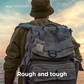 elago Solid Armor Case Compatible with AirPods 3 Case Cover - Shock Absorbing Design, Durable TPU Material, Supports Wireless Charging, Full Body Protection (Sand)