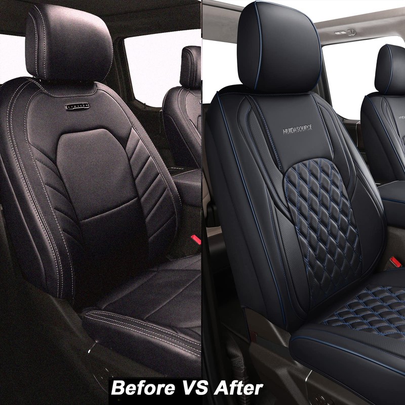 Huidasource Leather Car Seat Covers Fit for Toyota Tacoma 2016-2023